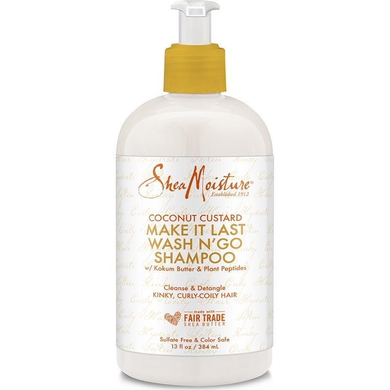 Shea Moisture Coconut Custard Make It Last Wash N´ Go Shampoo 384ml