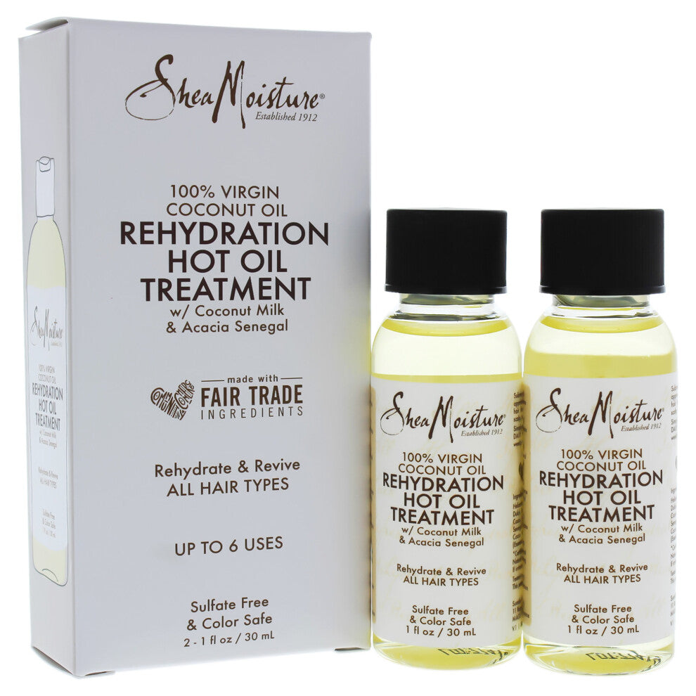 Shea Moisture 100% Virgin Coconut Oil Rehydration Hot Oil Treatment 30ml