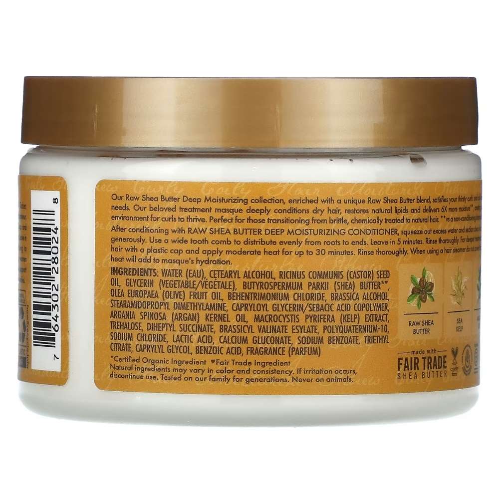 Shea Moisture Raw Shea Butter Mascarilla Deep Tratamiento 340 Gr/ 12oz