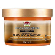 African Pride Black Castor Miracle Braid Loc & Twist Gel 227g