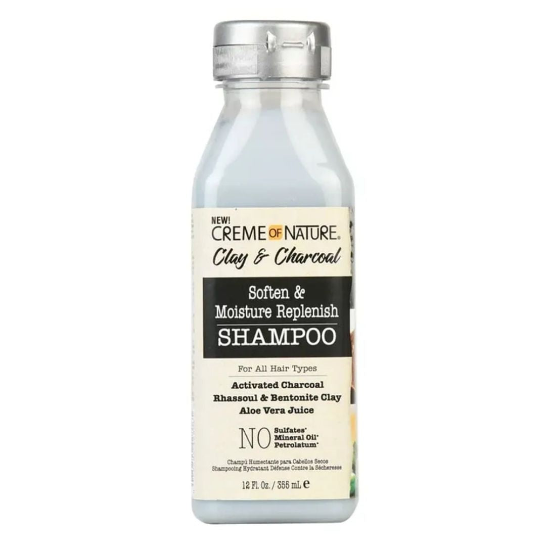 Creme of Nature Clay & Charcoal Soften & Moisture Replenish Shampoo 355ml