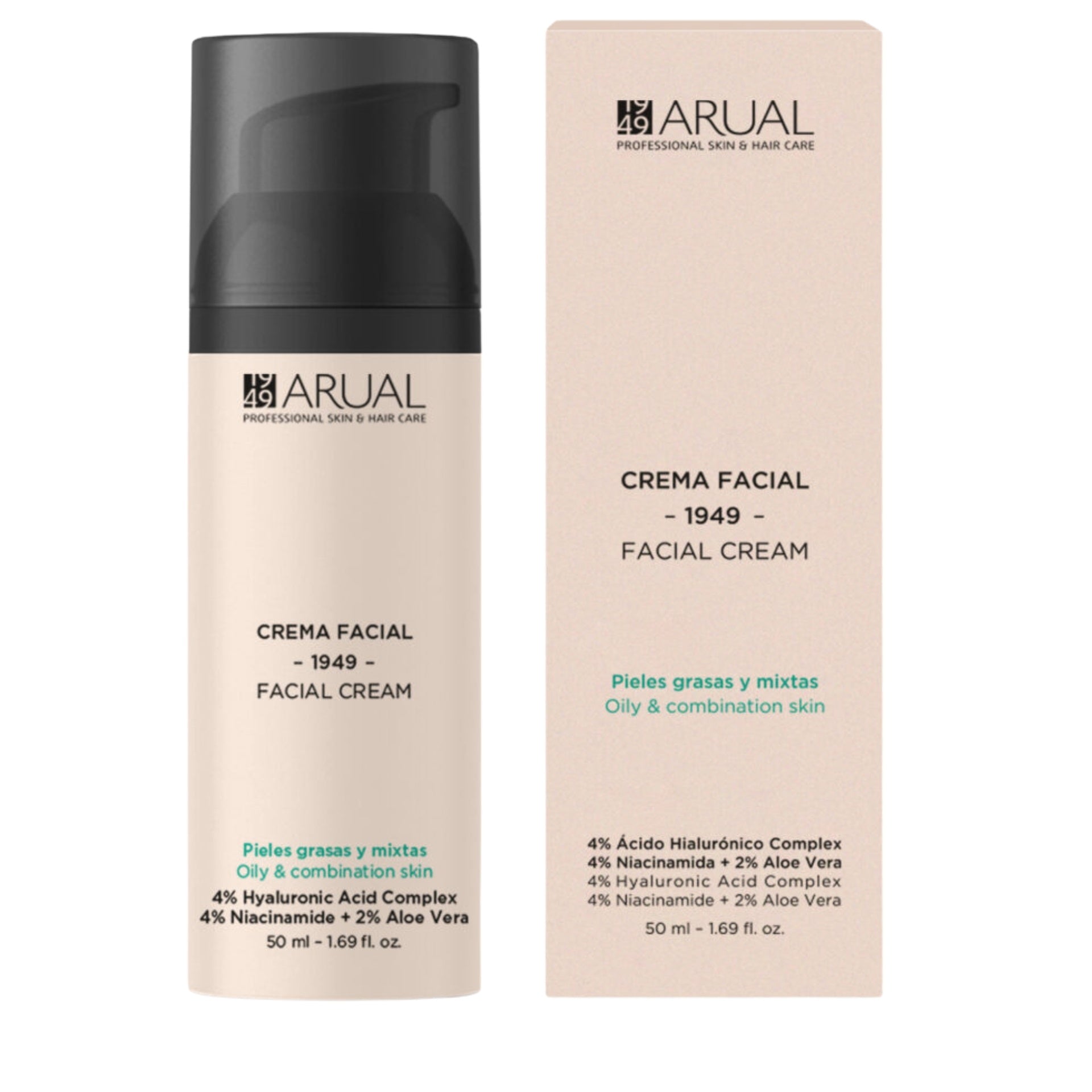 Arual Facial Cream for Oily and Combination Skin 50ml