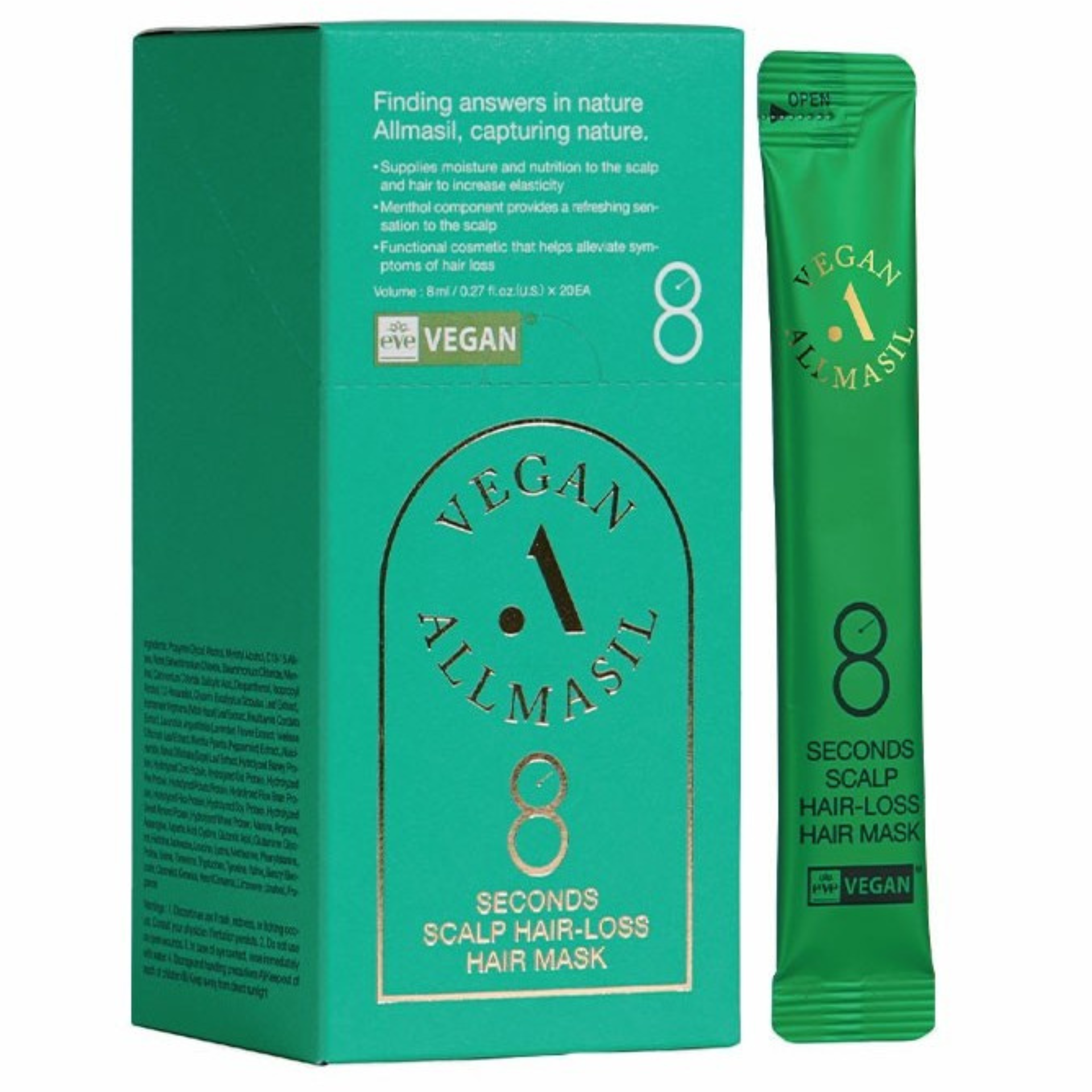 All Masil 8 Seconds Scalp Hair-Loss Hair Maskstick Pouch 20X8ml