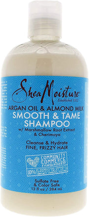 Shea Moisture Champú Argan Oil & Almond Milk Smooth & Tame Shampoo 384ML