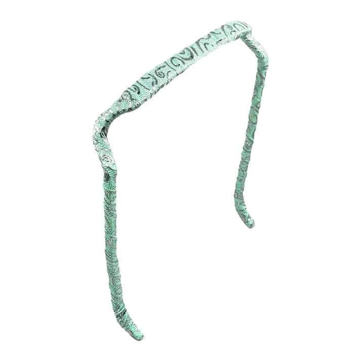 Zazzy Bandz Seafoam Silver Swirls Wrapped
