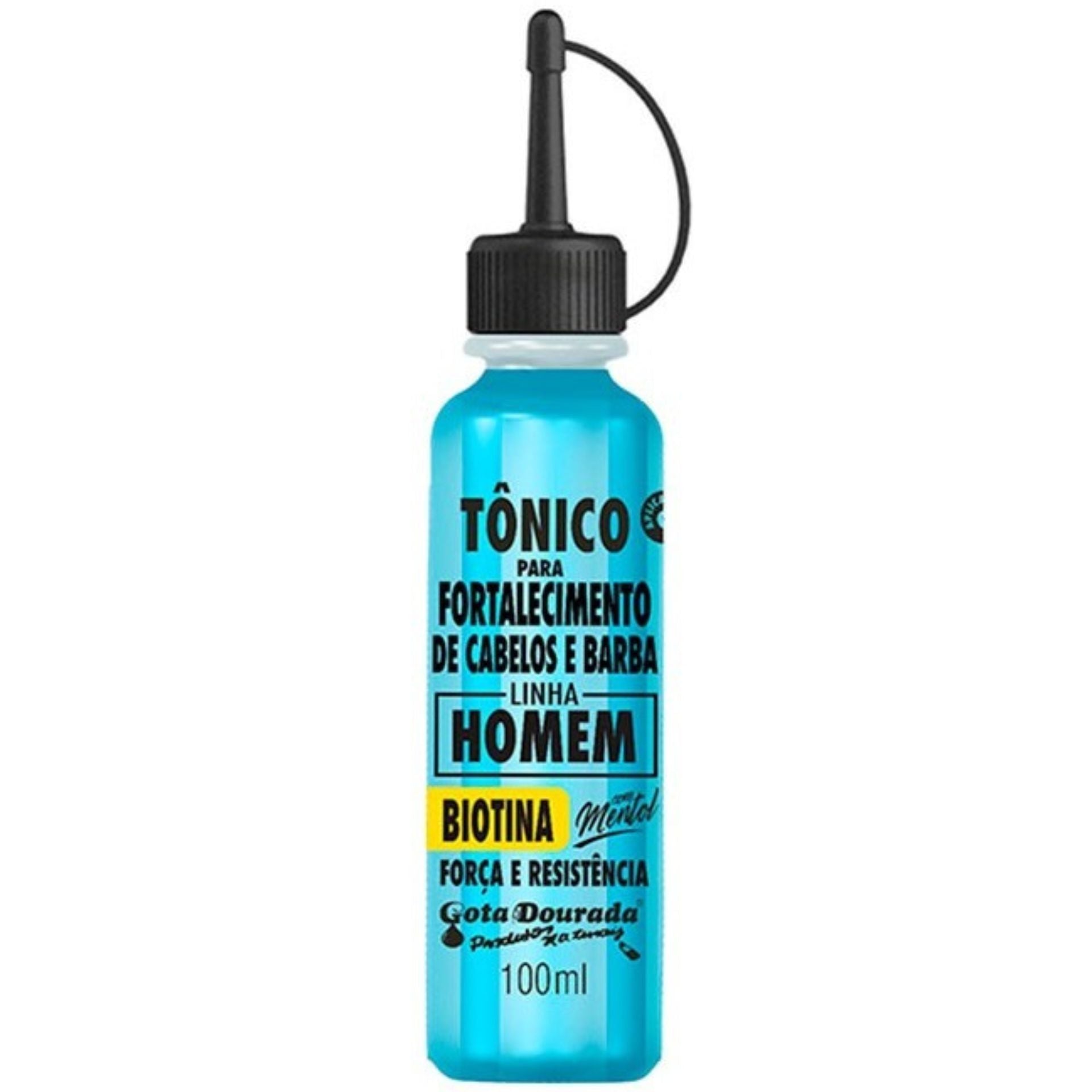 Gota Dourada Tônico Cabelo e Barba Biotina 100ml