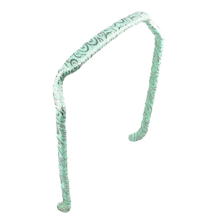 Zazzy Bandz Seafoam Silver Swirls Wrapped