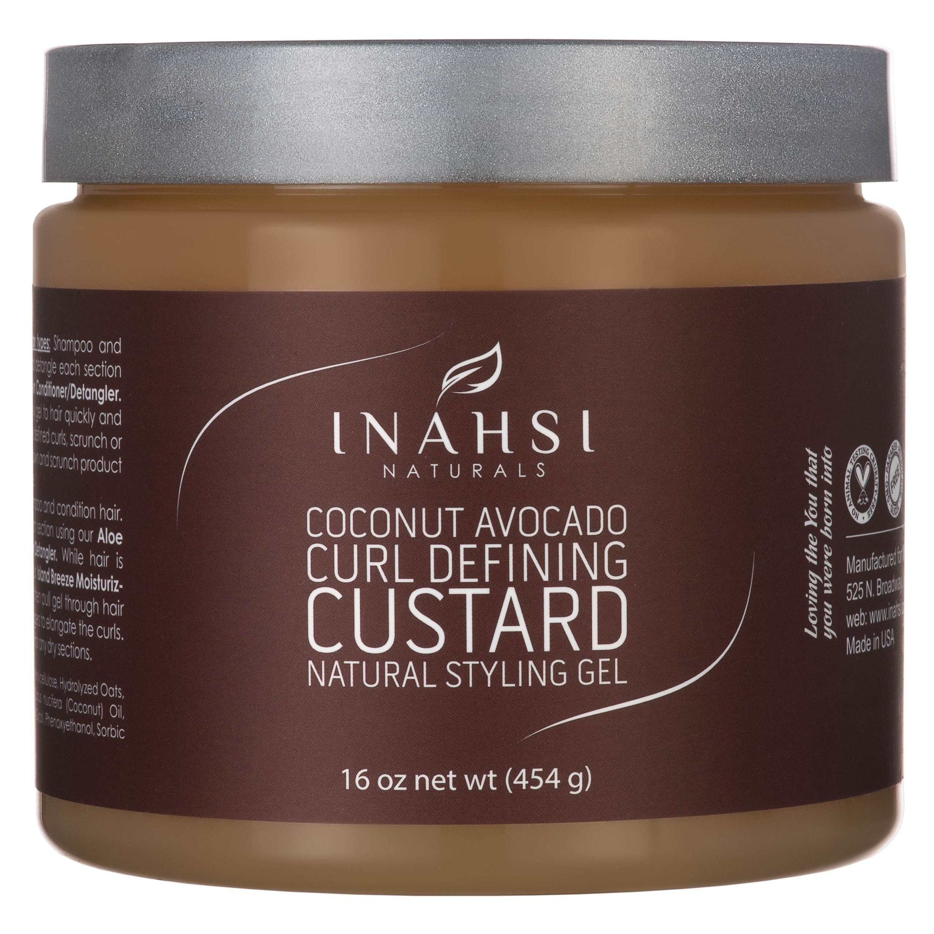 Inahsi Naturals Coconut Avocado Curl Defining Custard