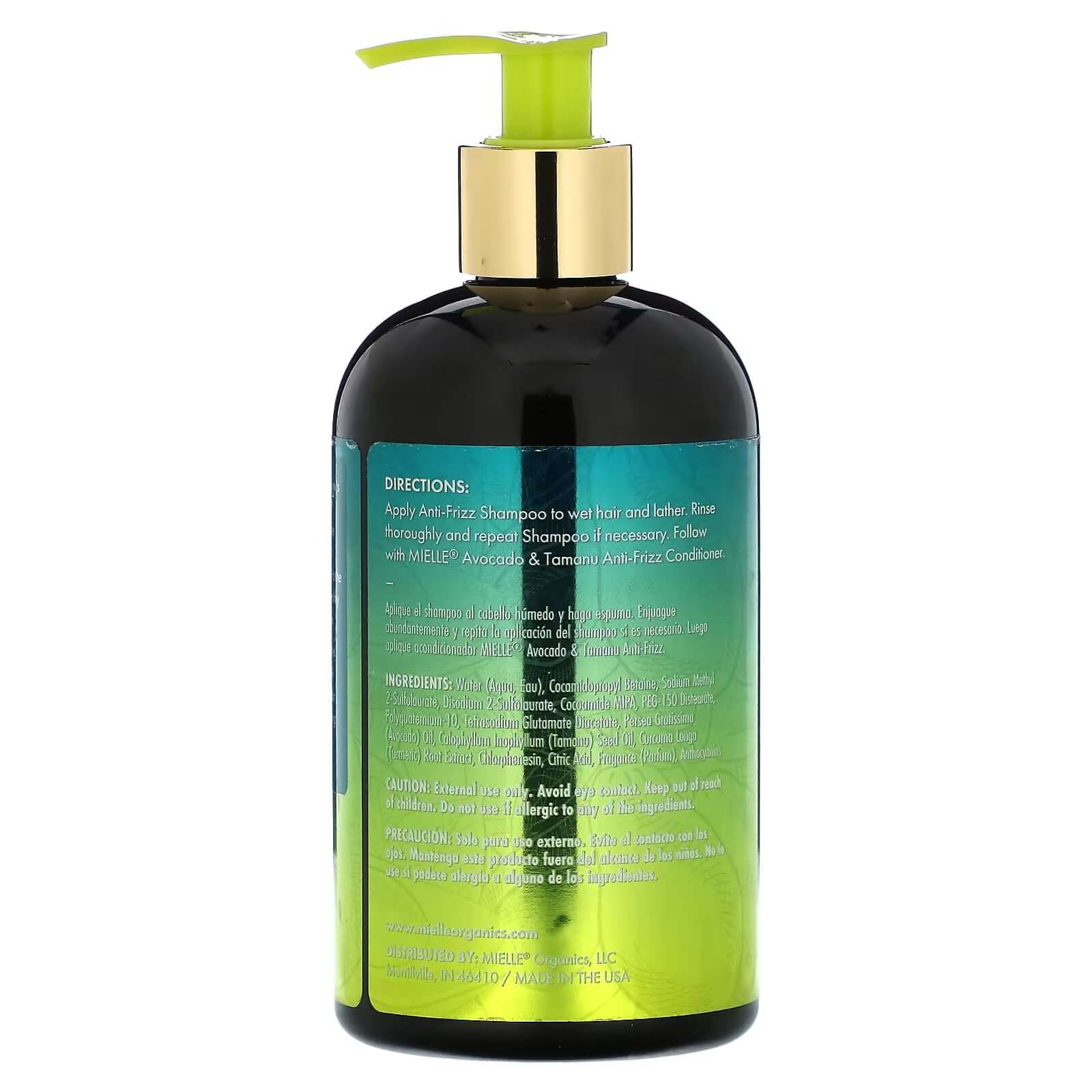 Mielle Avocado & Tamanu Anti-Frizz Shampoo 355ml