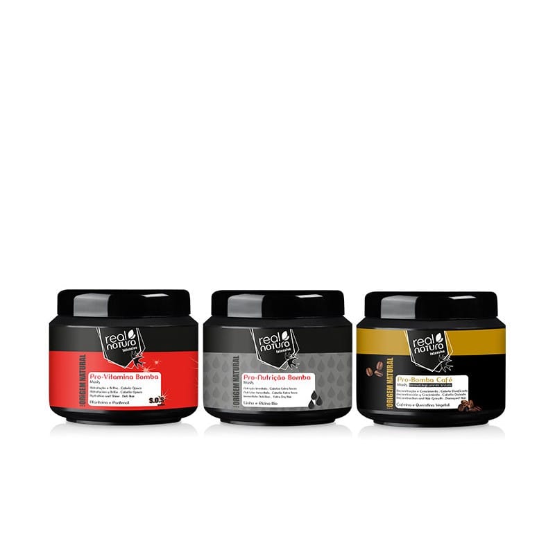 Real Natura Kit Cronograma Capilar Bomba 200ml
