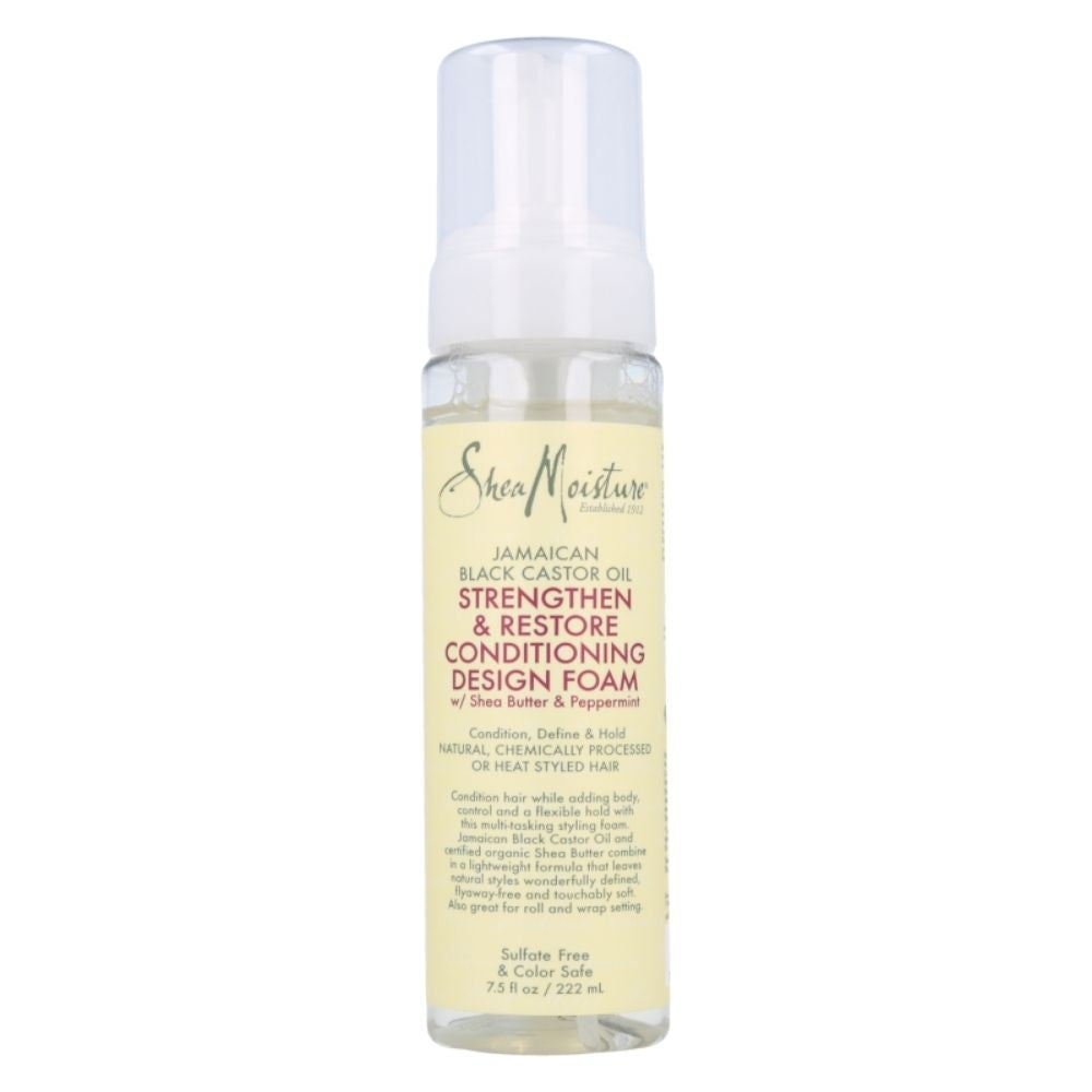 Shea Moisture Jamaican Black Castor Oil Acondicionador Design Espuma  222ml