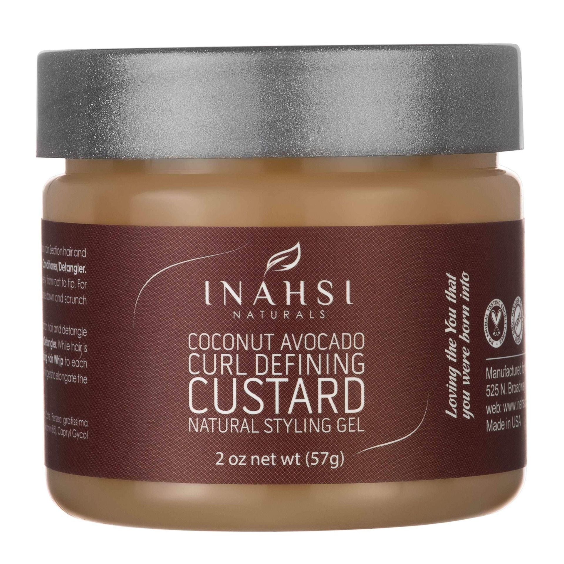 Inahsi Naturals Coconut Avocado Curl Defining Custard