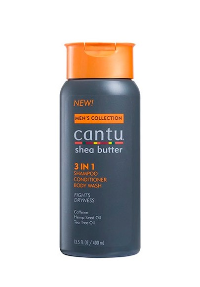 Cantu Men's 3 in 1 Shampoo Conditioner 400ml