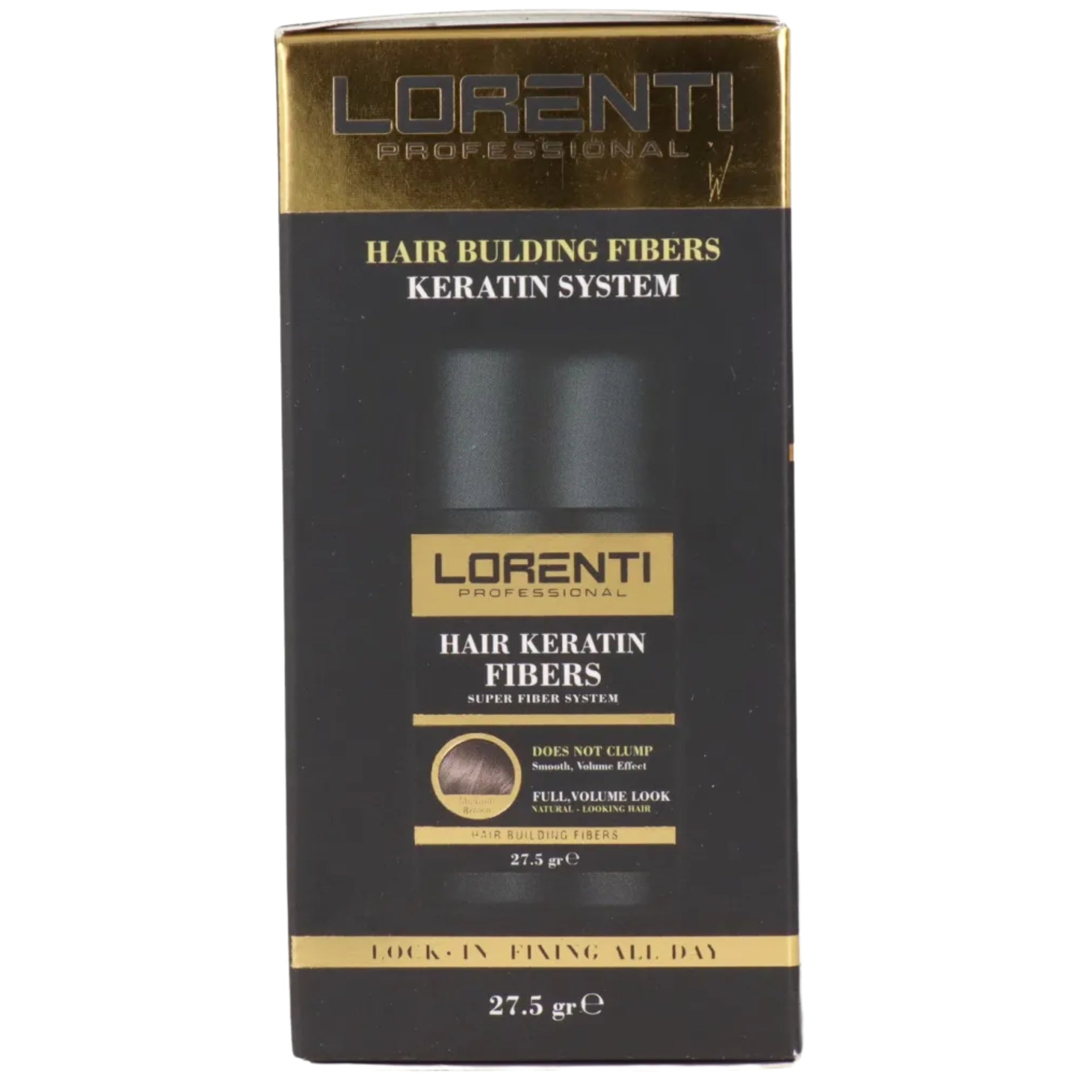 Lorenti Hair Keratin Fibers 27.5Gr Medium Brown