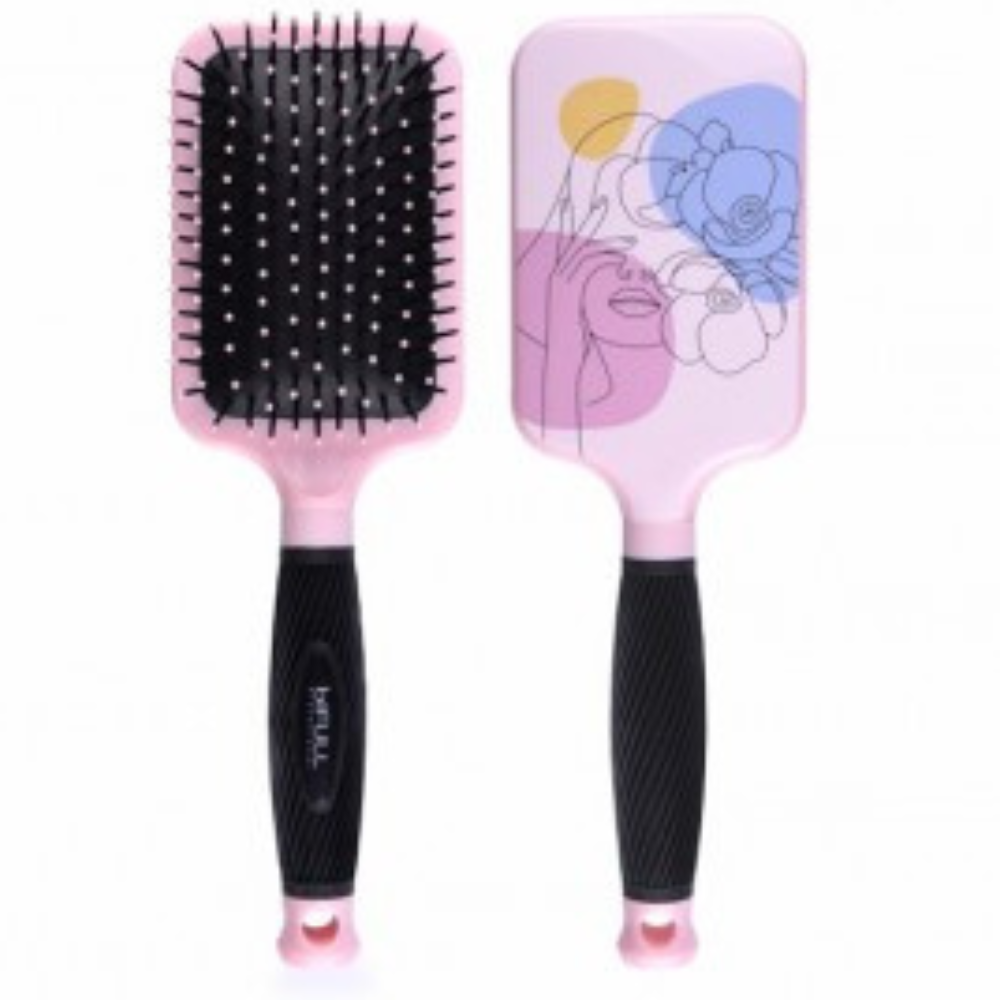 Bifull Cepillo Raqueta Rosa Pastel Silhouette