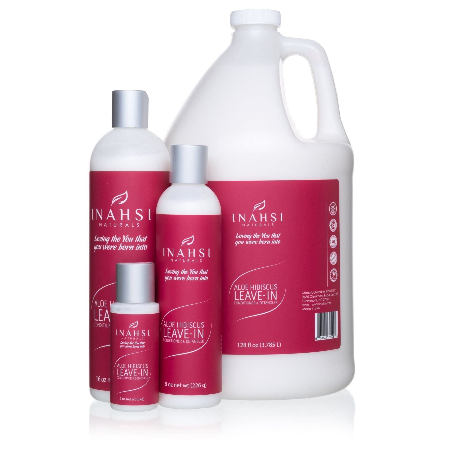 Aloe Hibiscus Leave-In Acondicionador & Detangler Inahsi Naturals