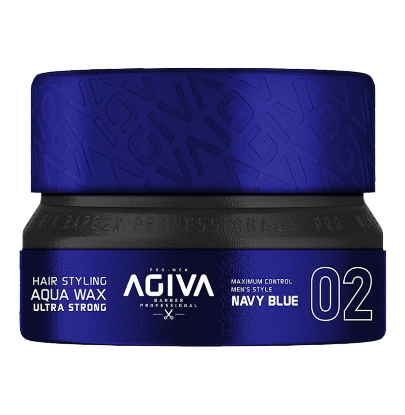 Agiva Hair Styling Aqua Wax Ultra Strong Navy Blue 02 155ml