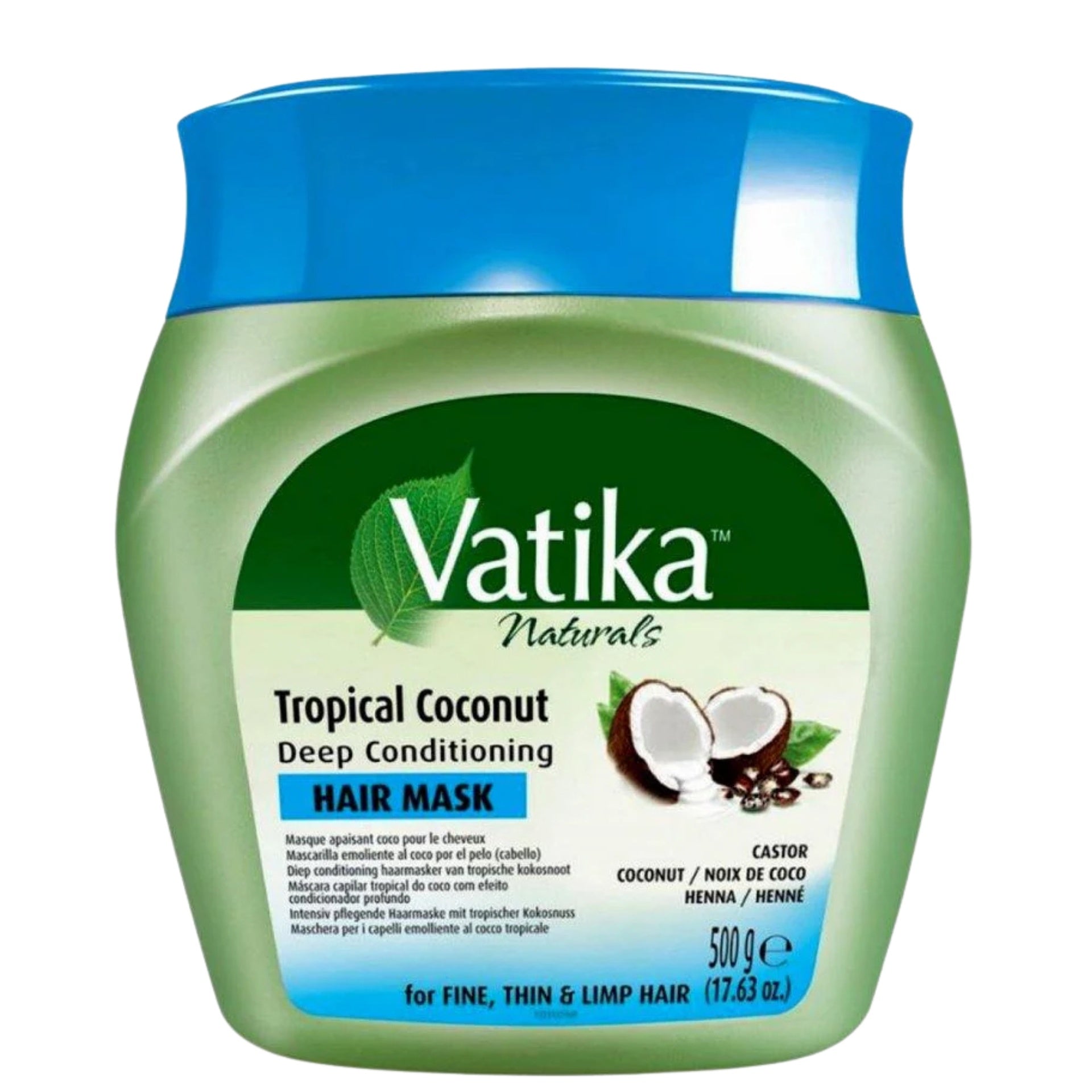 Vatika Mascarilla Capilar Acondicionadora Profunda De Coco Tropical 500g