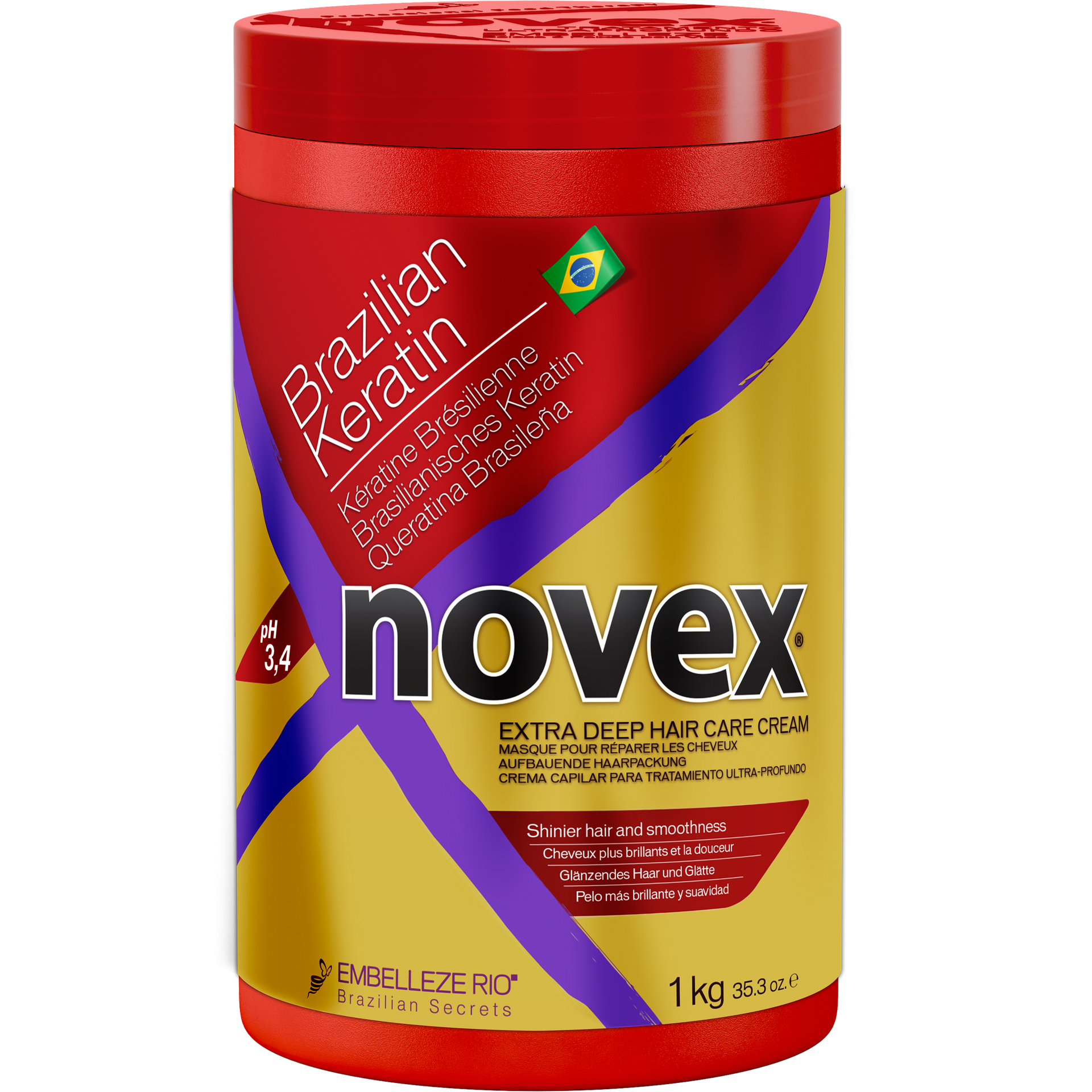 Mascarilla De Queratina Brasileña Novex