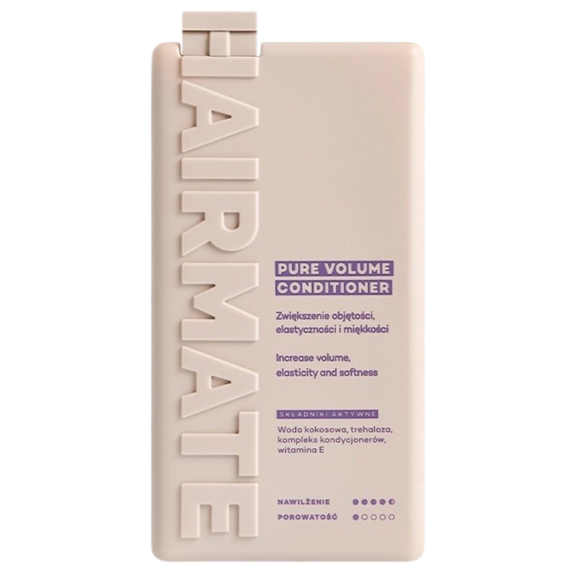 HairMate Acondicionador Pure Volume, Ligero y Que Aporta Elasticidad, 250ml