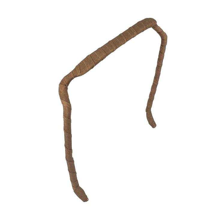 Zazzy Bandz Brown Headband Wrapped