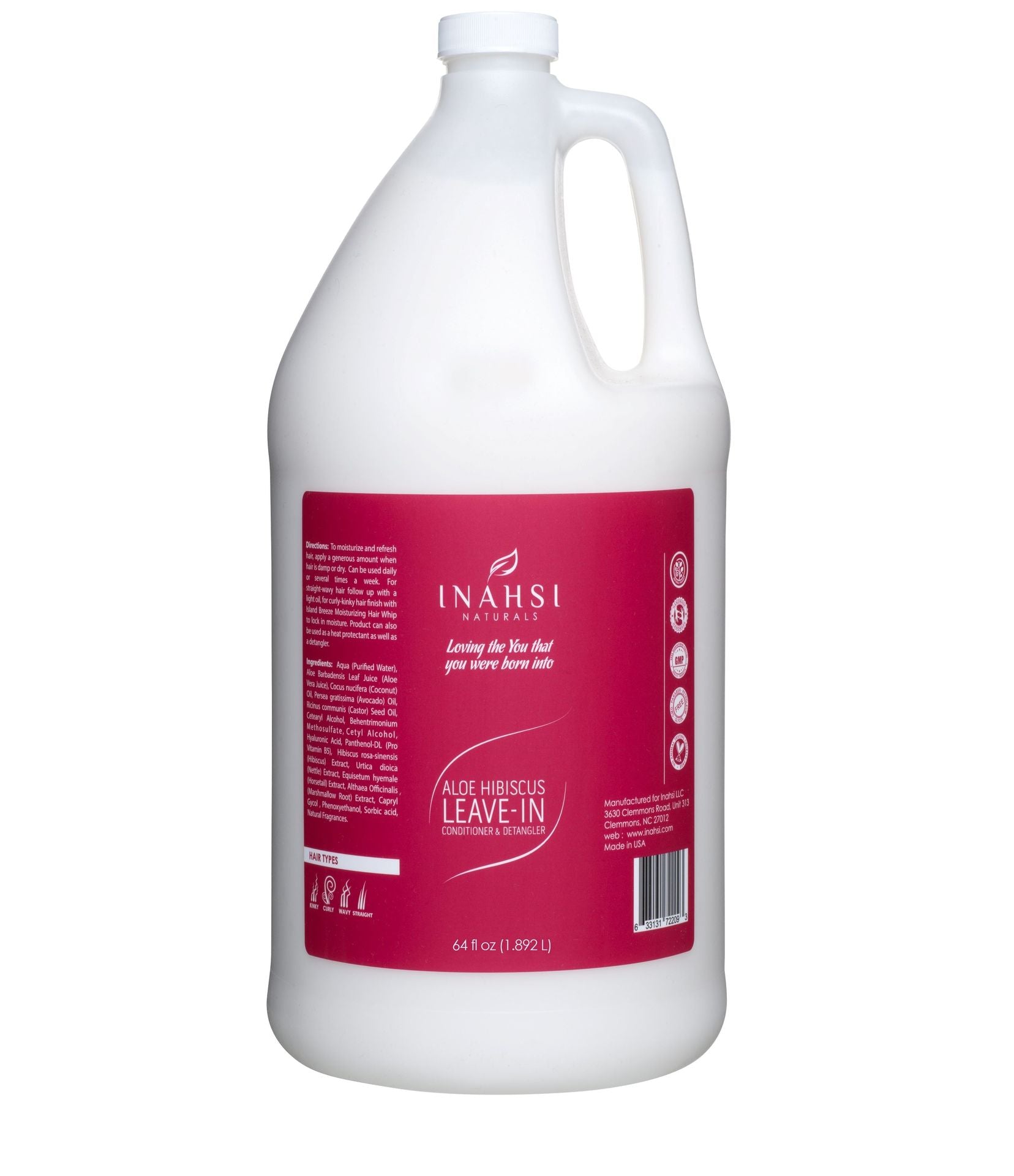 Aloe Hibiscus Leave-In Acondicionador & Detangler Inahsi Naturals