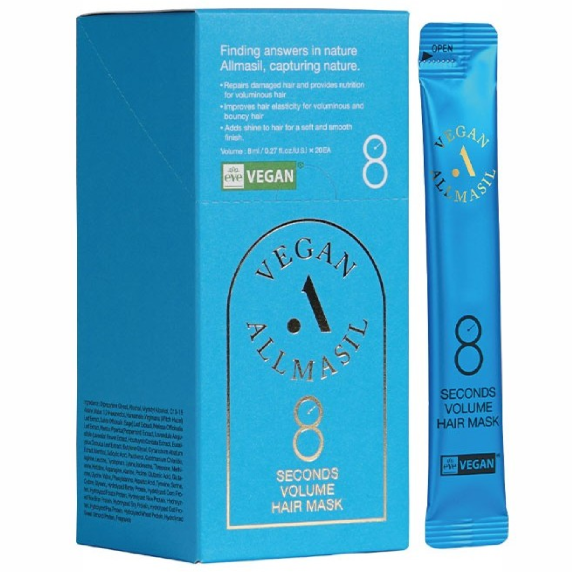 All Masil 8 Seconds Volume Hair Mask Stick Pouch 20X8ml