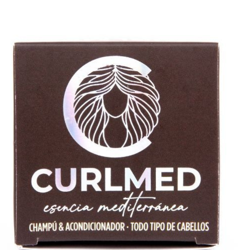 CurlMed Champú + Acondicionador Sólido Todo Tipo Cabellos 70g