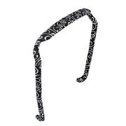 Zazzy Bandz Swirls of Silver on Black Headband