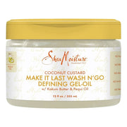Shea Moisture Coconut Custard Make It Last Wash N' Go Defining Gel Oil 355ml