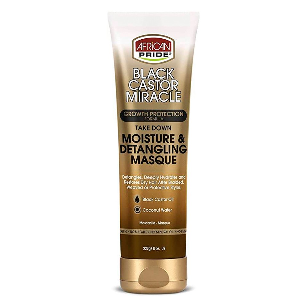 African Pride Black Castor Moisture & Detangling Masque 227g