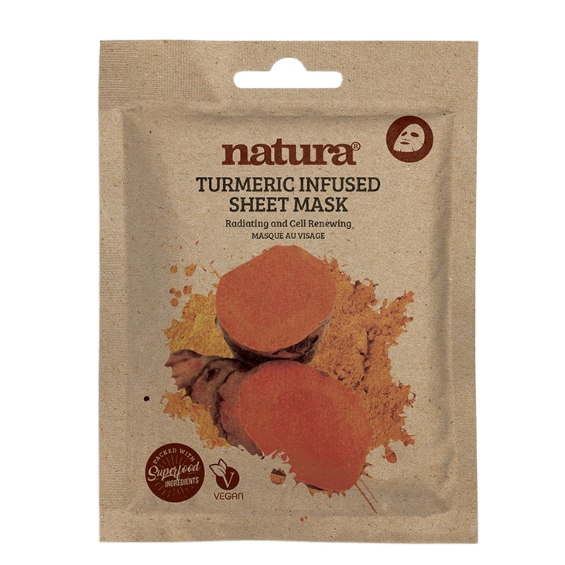 Beauty Pro Natura Turmeric Infused Sheet Mask 22ml