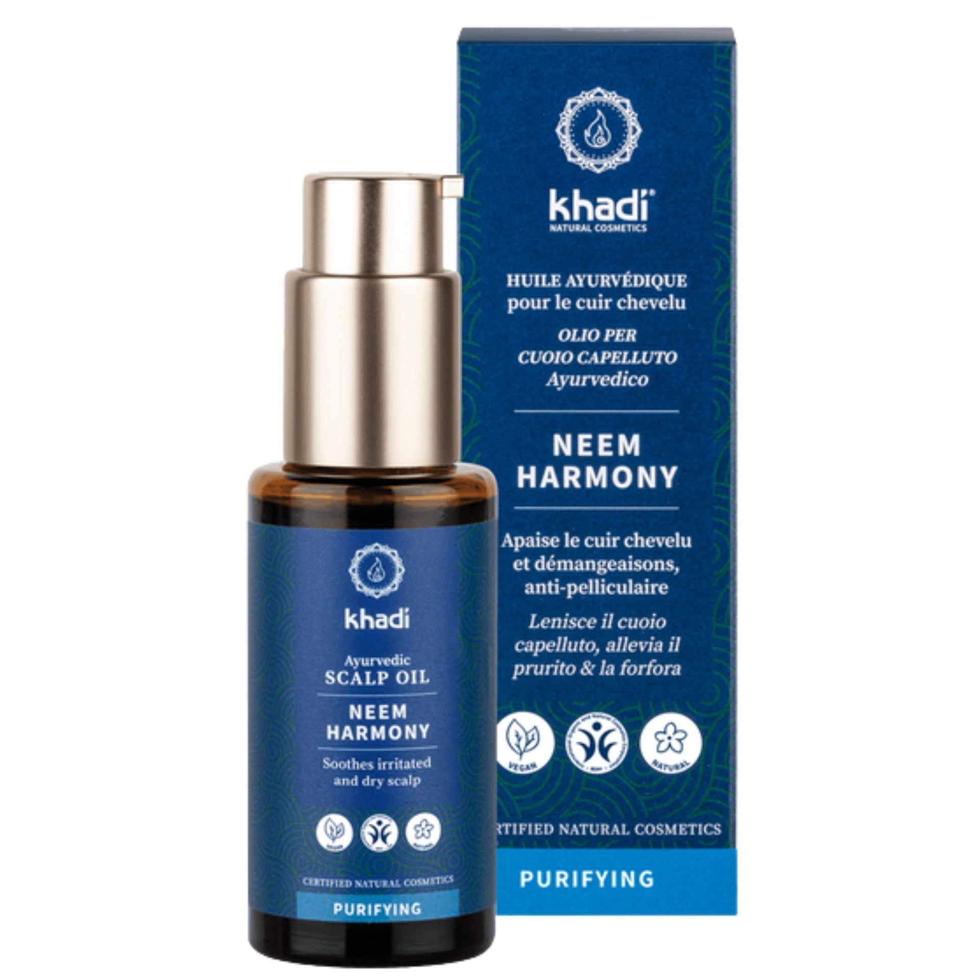 Khadi Ayurvedic Scalp Oil Neem Harmony 50ml