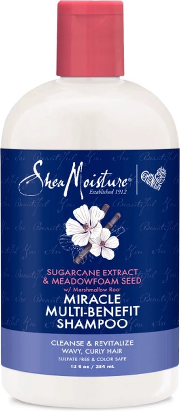 Shea Moisture Sugarcane Extract & Meadowfoamd Seed Miracle Shampoo 384ml