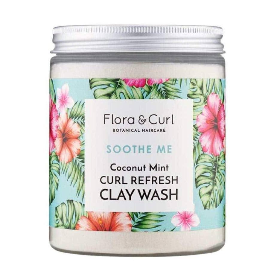 Flora & Curl Coconut Mint Curl Refresh Clay Wash 260