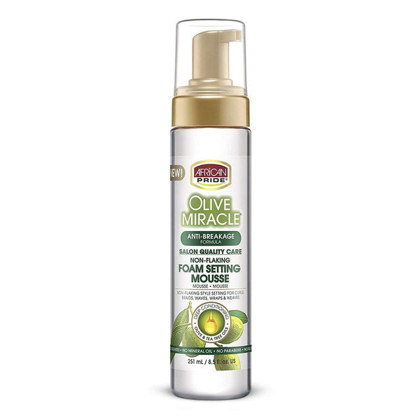 African Pride Olive Foam Setting Mousse 251ml