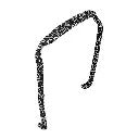 Zazzy Bandz Swirls of Silver on Black Headband
