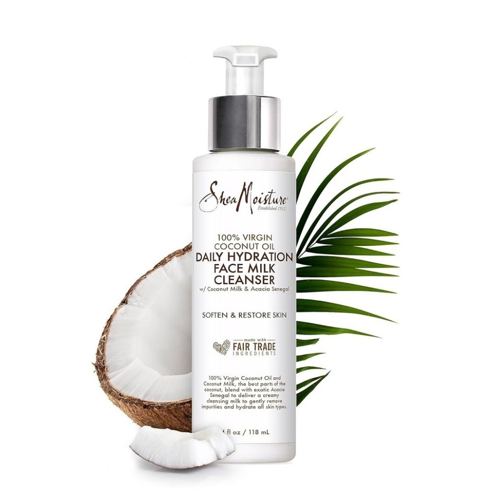 Shea Moisture 100% Virgin Coconut Oil Daily Hydration Face Milk Cleanser 118ml