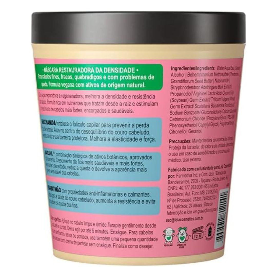 Lola Cosmetics Densidade Mascara 230g