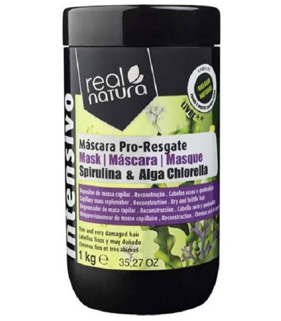 Real Natura Mascarilla Pro-Resgate Spirulina & Alga Chlorella
