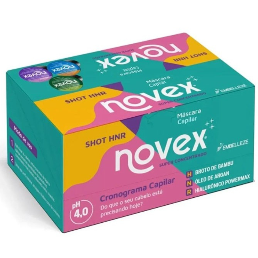 Novex Shot Mascarilla Argan Oil 12*20g