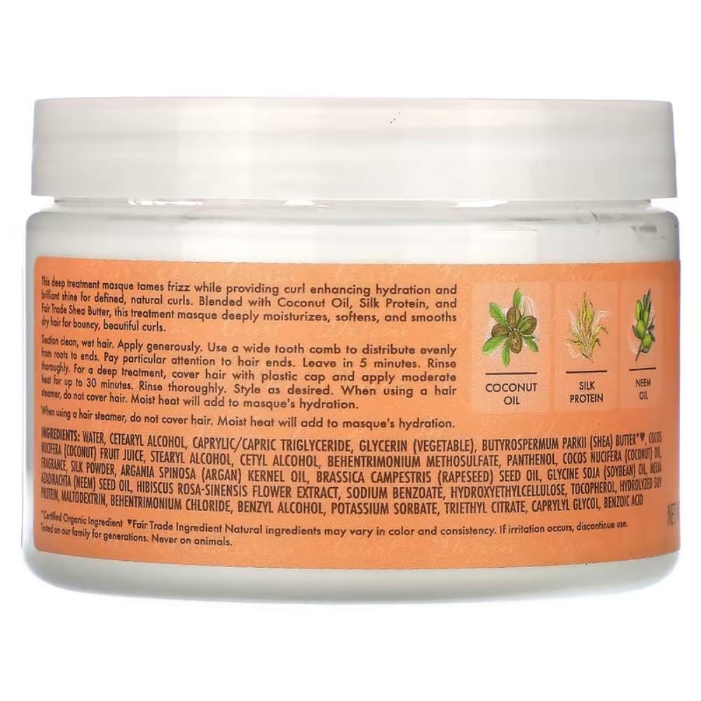Shea Moisture Coconut & Hibiscus Curl & Shine Hair Masque 340G