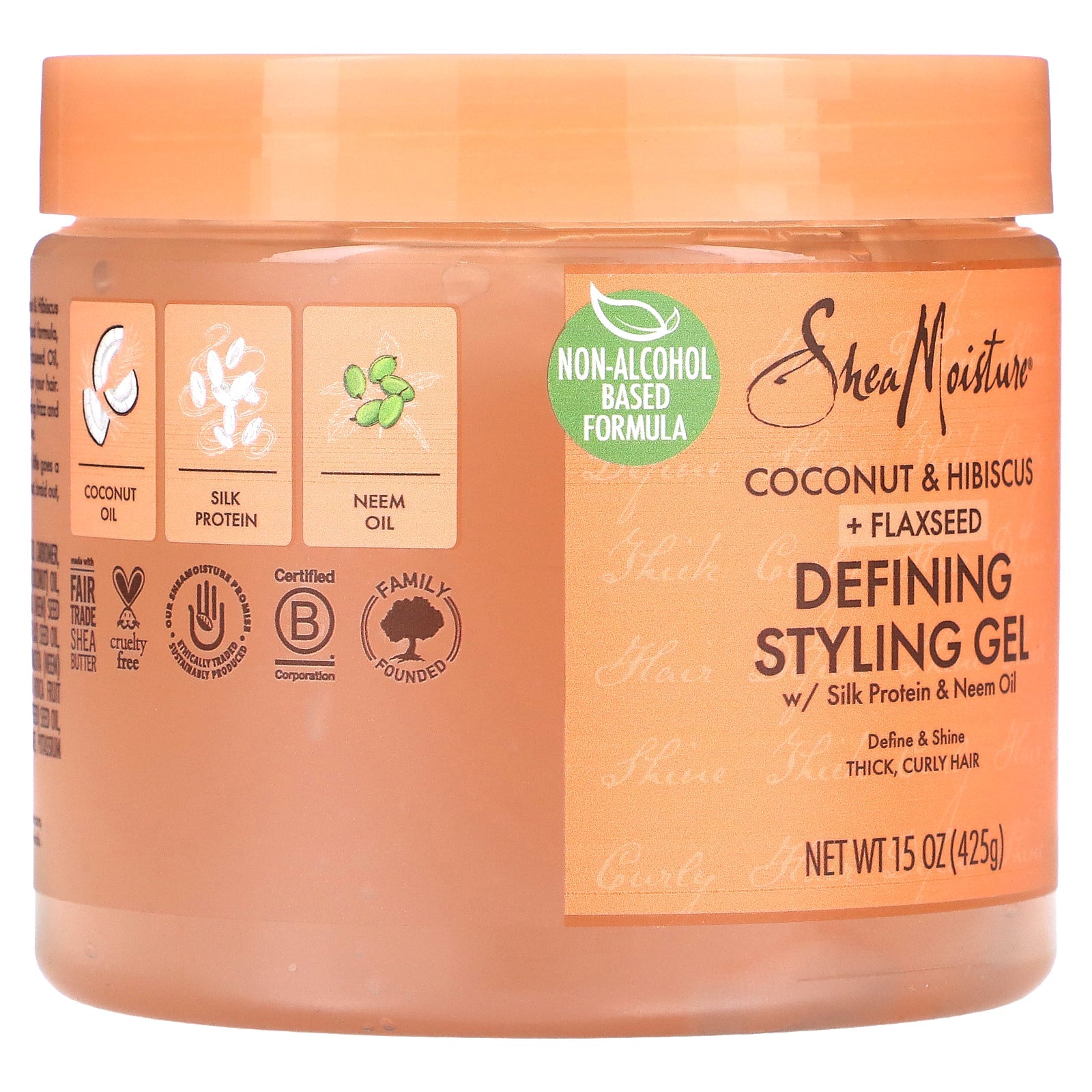 Shea Moisture Coconut & Hibiscus Defining Styling Gel  425g