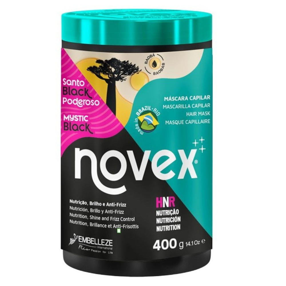 Novex Mascarilla Santo Black Poderoso 400g