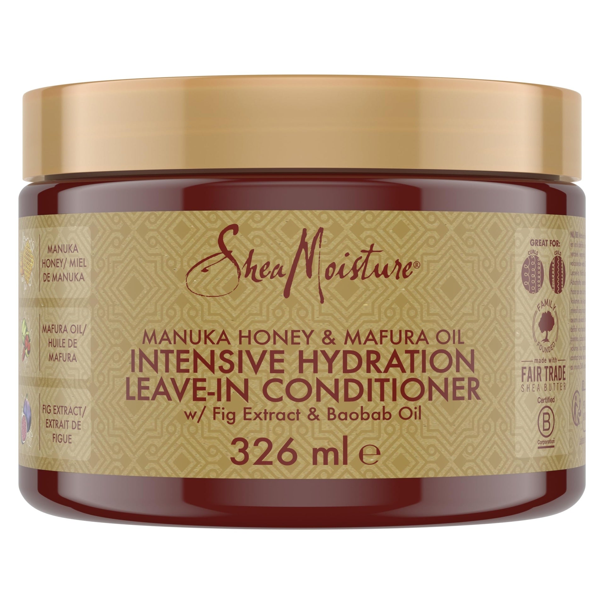 Shea Moisture Manuka Honey & Mafura Oil Intense Hydration Leave-In Conditioner 326ml