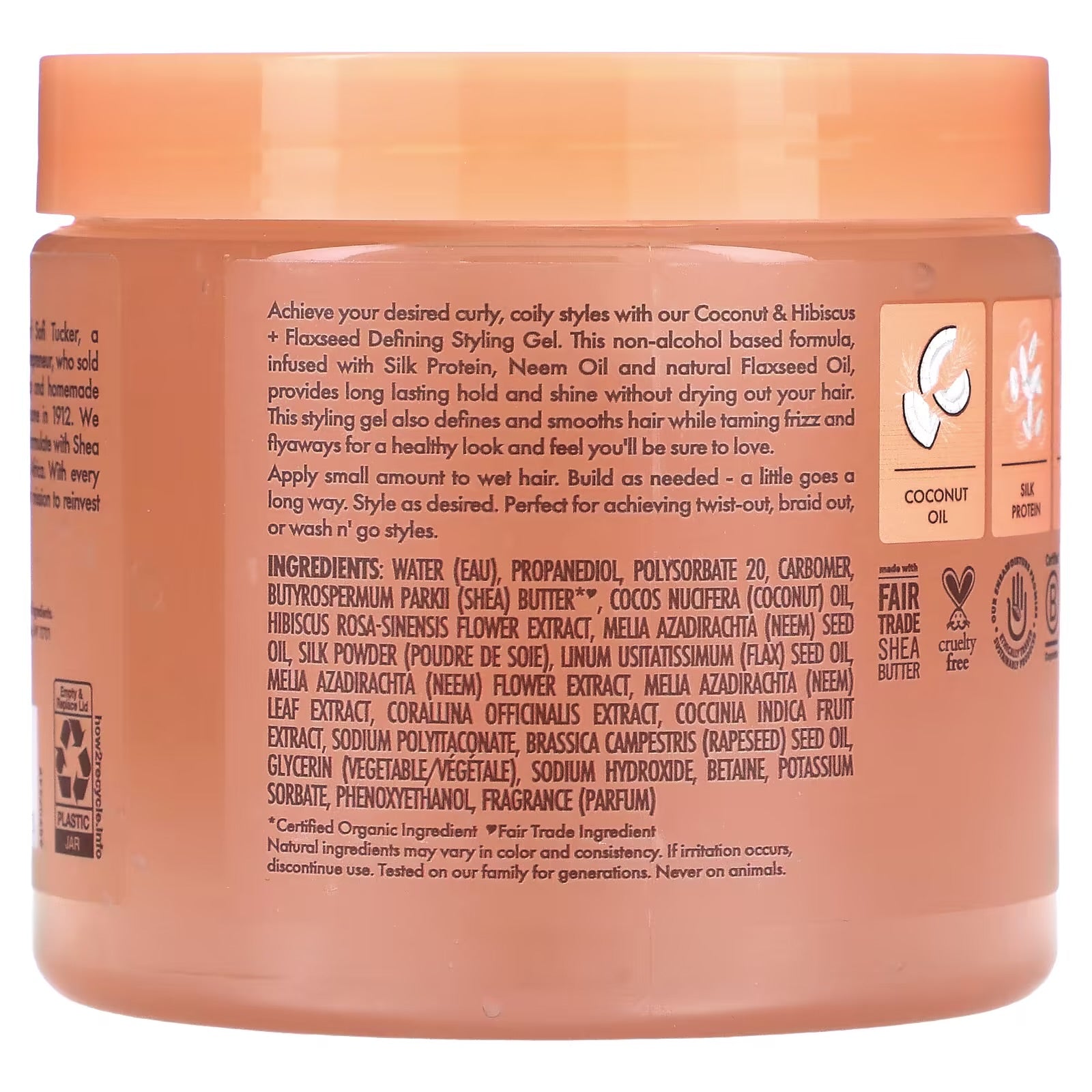 Shea Moisture Coconut & Hibiscus Defining Styling Gel  425g