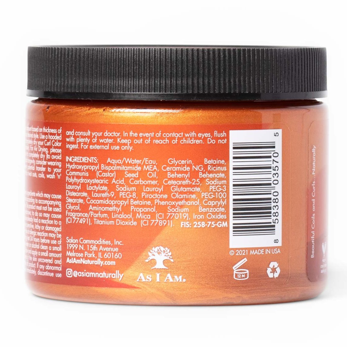 As I Am Curl Color Gel De Color Temporal 182g