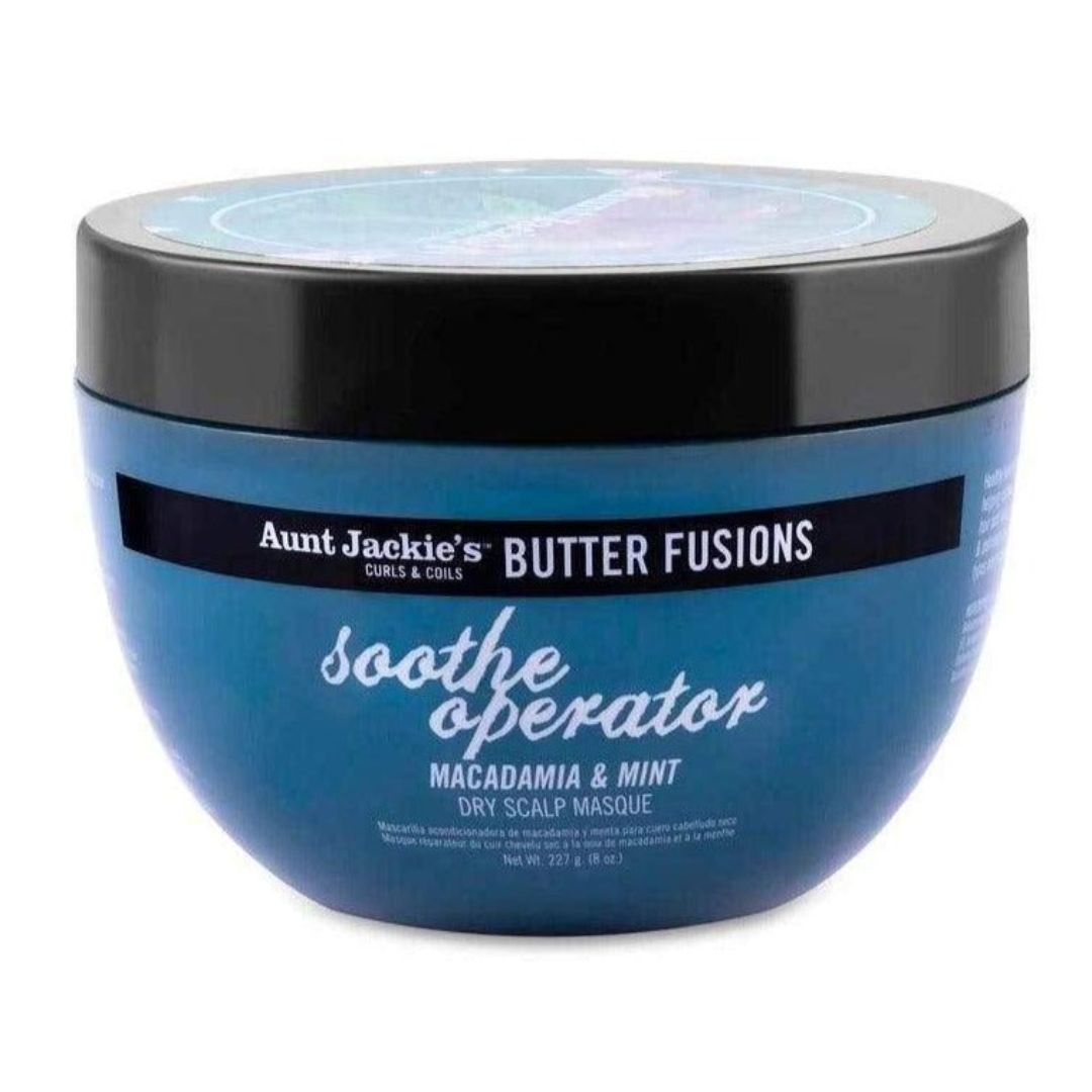 Aunt Jackie's Butter Fusions Soothe Operator Macadamia & Mint Mascarilla 227g