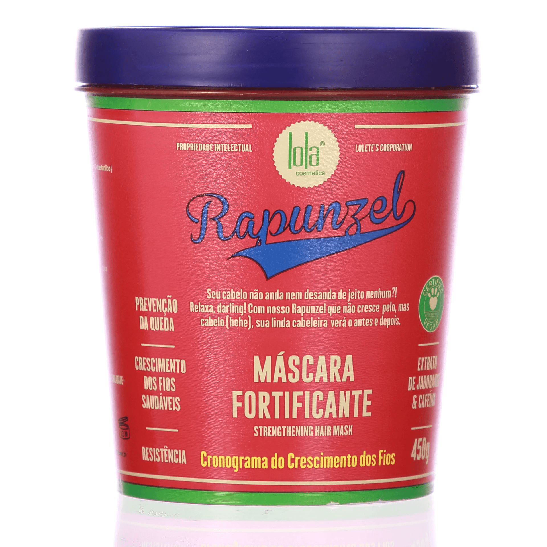 Lola Cosmetics Rapunzel Máscara Fortificante 450g