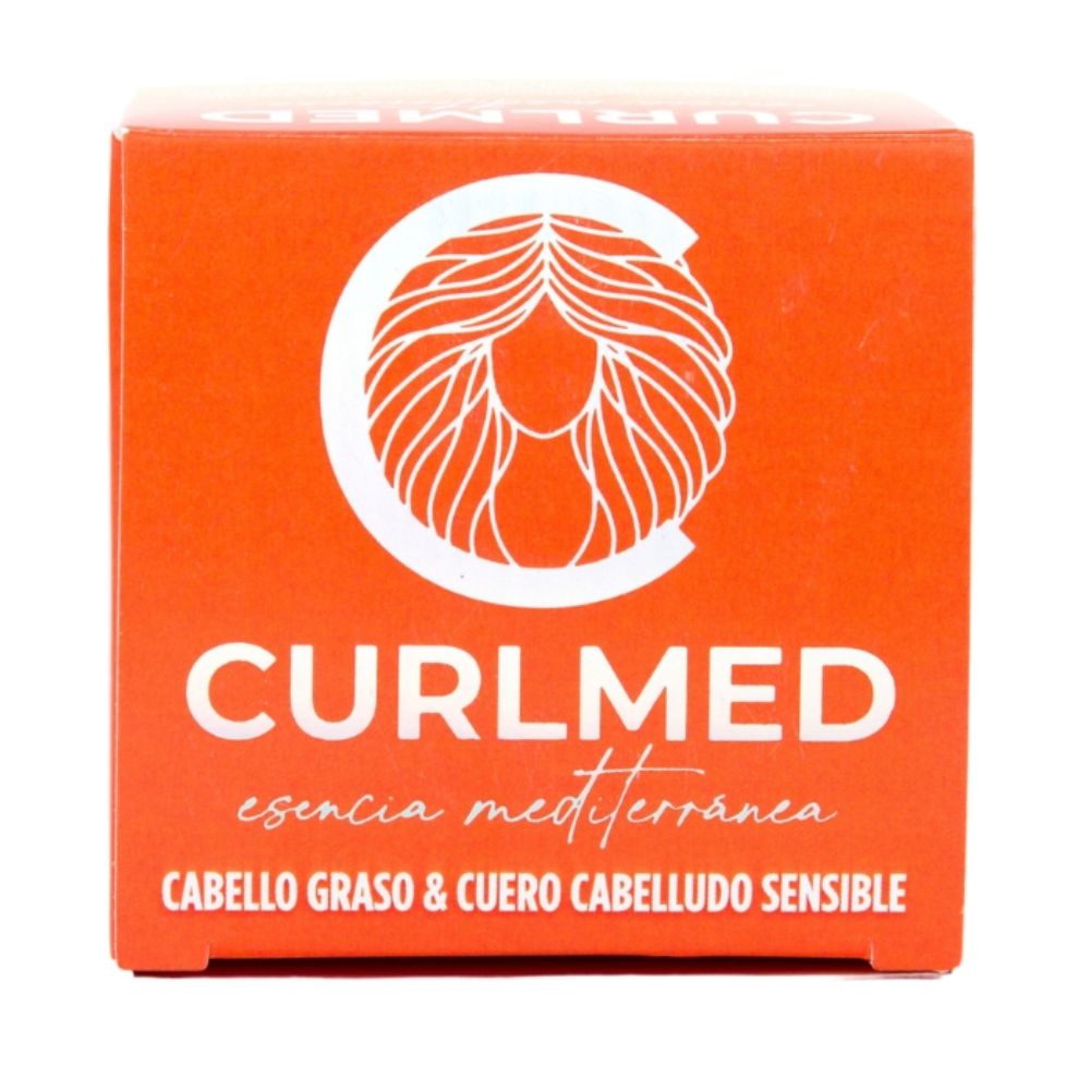 CurlMed Champú Sólido Cabello Graso y Cuero Cabelludo Sensible 80g